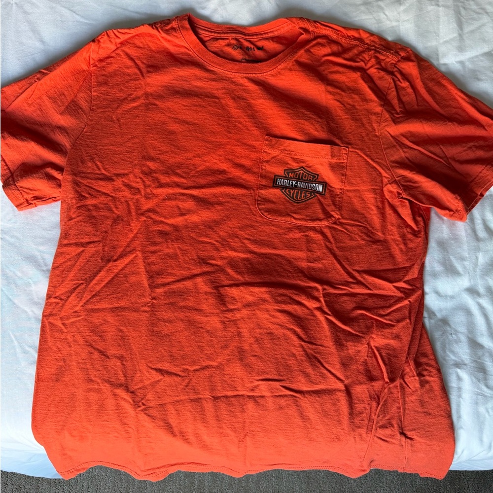 Harley-Davidson Men's Vibrant Orange Tee